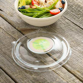 Plastic Lid RPET Crystal for Bowl Ø17cm (300 Units) 