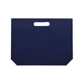 Non-Woven Bag with Die-cut Handles Electric Blu 34+8x26cm (25 Units)