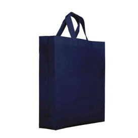 Non-Woven PREMIUM Bag with Short Handles Navy Blu 25+10x30cm (25 Units)