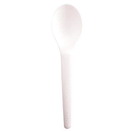 Cornstarch Teaspoon White CPLA 12cm (2000 Units)