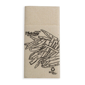 Pocket Fold Airlaid Napkins "Kanguro" Lilac 40x40cm (30 Units) 