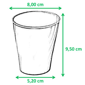 Kubki Plastikowe PP "X-Table" Turkusowe 320ml (8 Sztuk)