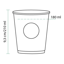 Kubki Kartonowe Cupmatic 8Oz/210ml Ø7,0cm (2500 Sztuk)