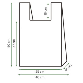 Reklamówki Plastikowe Zrywki 100% Biodegradowalny 40x50cm (1.000 Sztuk)