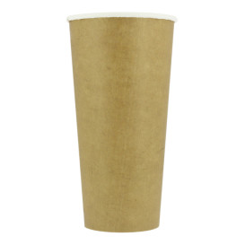 Kubki Papierowe ECO 22 Oz/660ml Kraft Ø9cm (1.000 Sztuk)