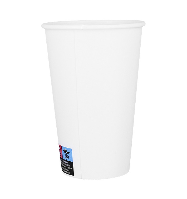 Kubki Papierowe ECO 16 Oz/480ml Białe Ø9cm (1.000 Sztuk)