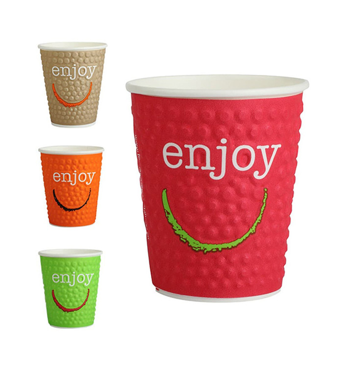 Kubki Papierowe 16 Oz/495ml "Enjoy" Ø9,0cm (28 Sztuk)