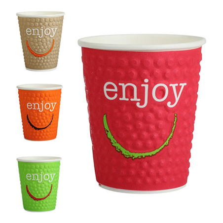 Kubki Papierowe 16 Oz/495ml "Enjoy" Ø9,0cm (28 Sztuk)