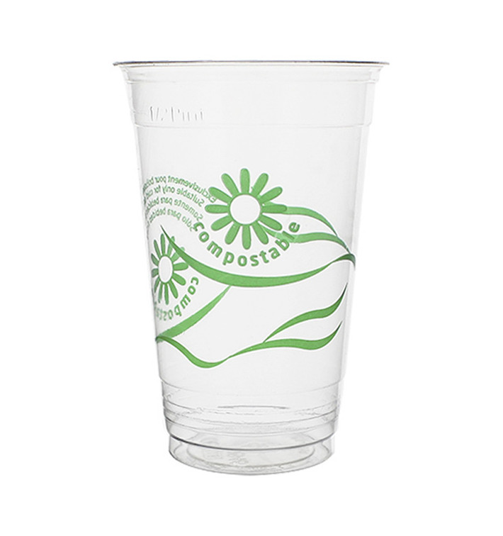 Kubki PLA "Green Spirit" Przezroczyste 330ml (50 Sztuk)