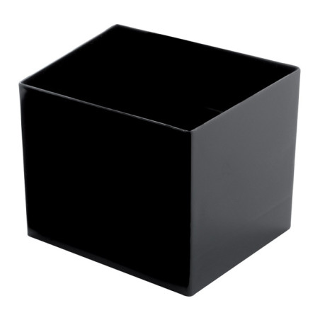 Fingerfood Miska Czarna Wielokrotnego Użytku "Cube" PS 60ml 4,7x4,7cm (15 Sztuk)