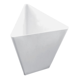 Tasting Plastic Bowl PS Triangle shape White 70 ml (500 Units)