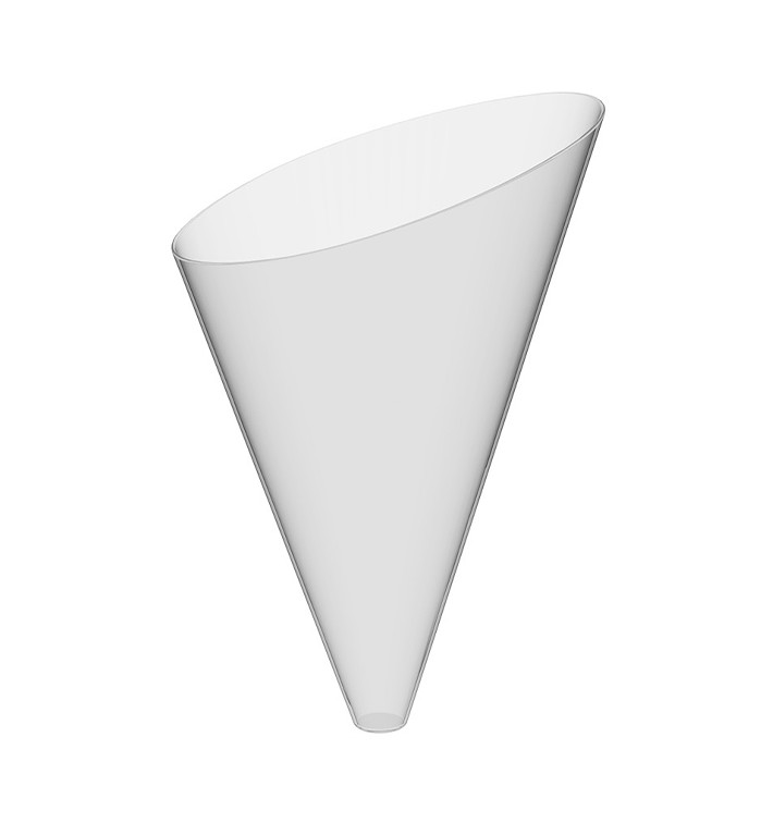 Plastic Serving Cone PS "Slice" Clear 55 ml (120 Units)