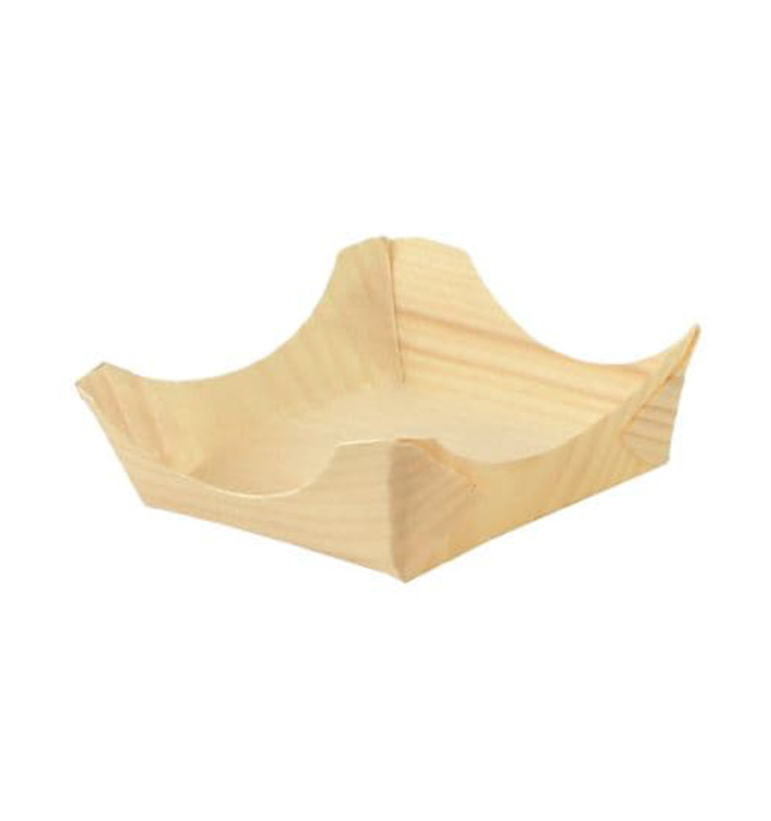 Pine Leaf Boat Tray 7,5x7,5x3cm (100 Units) 