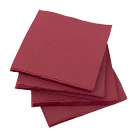 Serwetki Papierowe Micro Dot 20x20cm 2C Bordeaux (2.400 Sztuk)