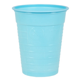 Kubki Plastikowe PS Niebieski Światło 200ml Ø7cm (50 Sztuk)