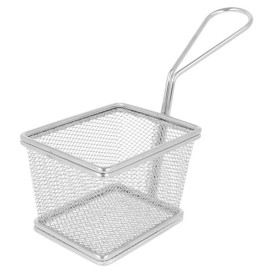 Mini Frytkownice Snackholder Stal 10x9x6cm (6 Sztuk)