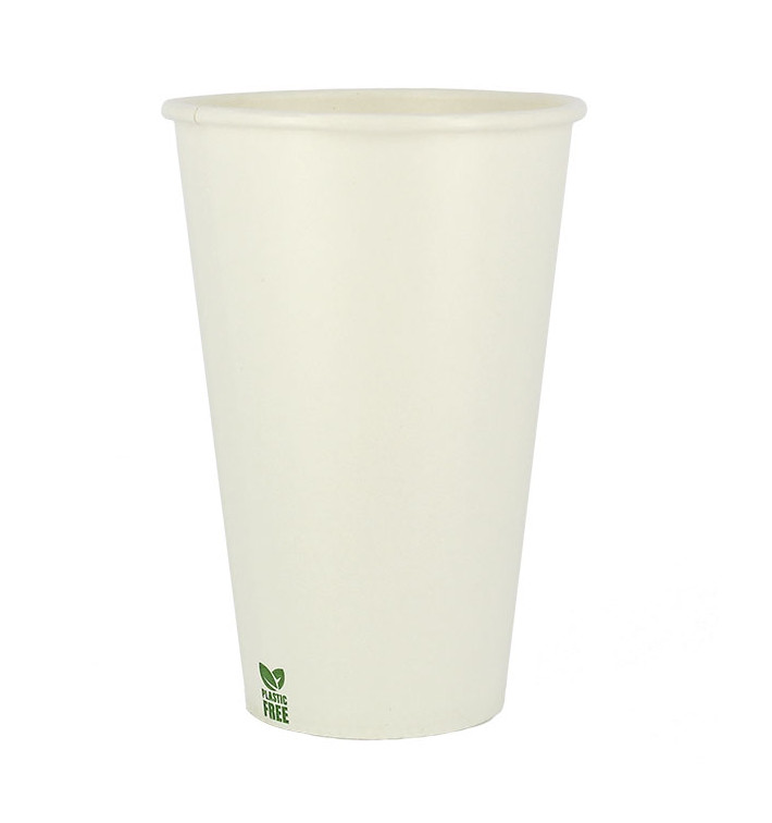 Kubek Papierowy Bez Plastiku 12 Oz/360ml Białe Ø8cm (50 Sztuk)