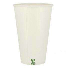 Kubek Papierowy Bez Plastiku 12 Oz/360ml Białe Ø8cm (50 Sztuk)