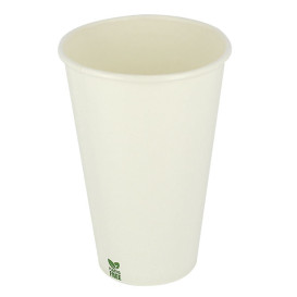 Kubek Papierowy Bez Plastiku 12 Oz/360ml Białe Ø8cm (50 Sztuk)