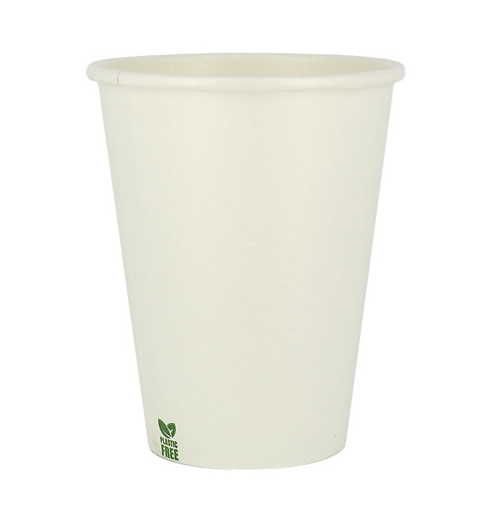 Kubek Papierowy Bez Plastiku 14 Oz/420ml Białe Ø9cm (50 Sztuk)