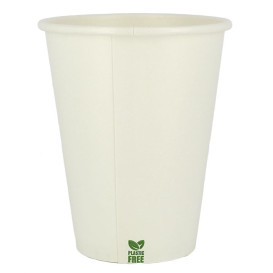 Kubek Papierowy Bez Plastiku 14 Oz/420ml Białe Ø9cm (50 Sztuk)