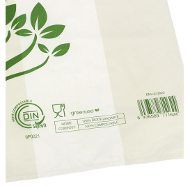 Reklamówki Zrywki Home Compost “Be Eco!” 50x60cm (500 Sztuk)