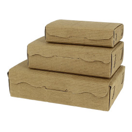 Pudełka na Czekoladki i Cukierki Kraft 11x6,5x2,5cm 100g (600 Sztuk)