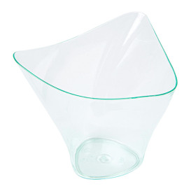 Tasting Plastic Bowl PS Triangle shape Water Green 100ml (576 Units)