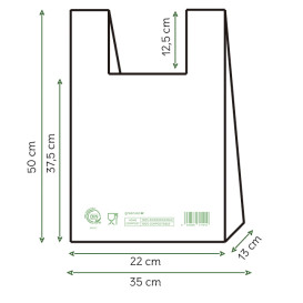 Reklamówki Zrywki Home Compost “Classic” 35x50cm (100 Sztuk)