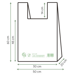 Reklamówki Zrywki Home Compost “Classic” 50x60cm (100 Sztuk)