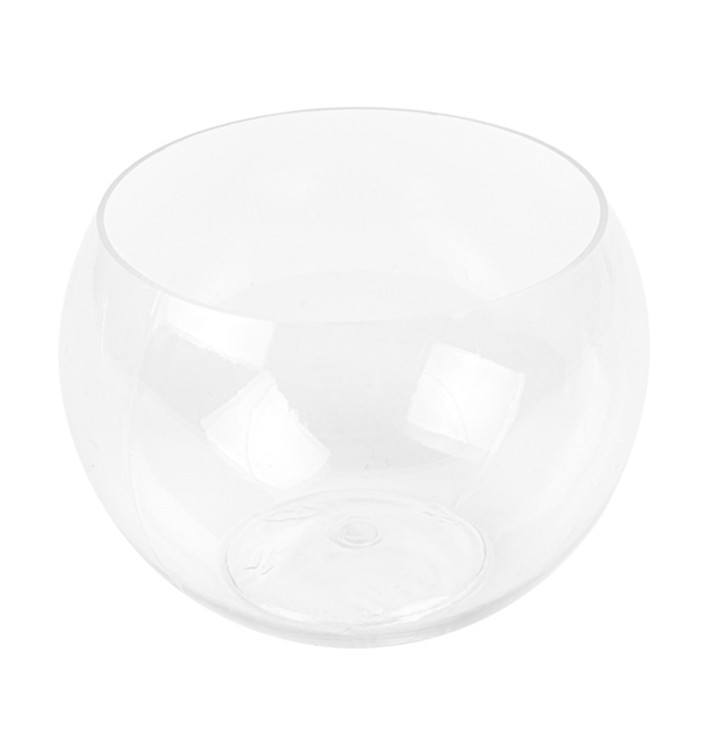 Tasting Plastic Bowl PS Sfere Shape Large Size Clear 150 ml (5 Units) 