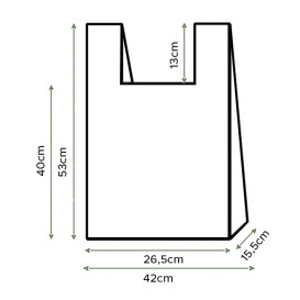 Plastikowa torba na koszulki 70% z Recyklingu Pomarańczowa 42x53cm 50µm (1.000 Sztuk)