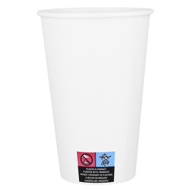 Kubki Papierowe ECO 16 Oz/480ml Białe Ø9cm (1.000 Sztuk)