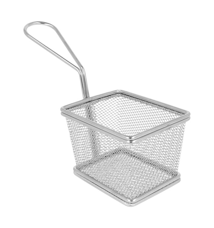 Mini Frytkownice Snackholder Stal 10x9x6cm (6 Sztuk)