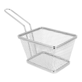 Mini Frytkownice Snackholder Stal 10x10x7,5cm (6 Sztuk)