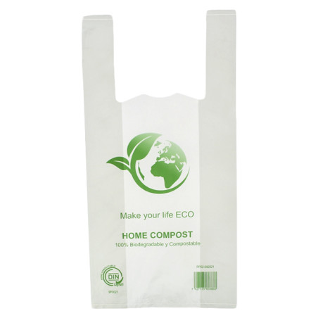 Reklamówki Plastikowe Zrywki Bio Home Compost 30x40cm 17,25µm (100 Sztuk)