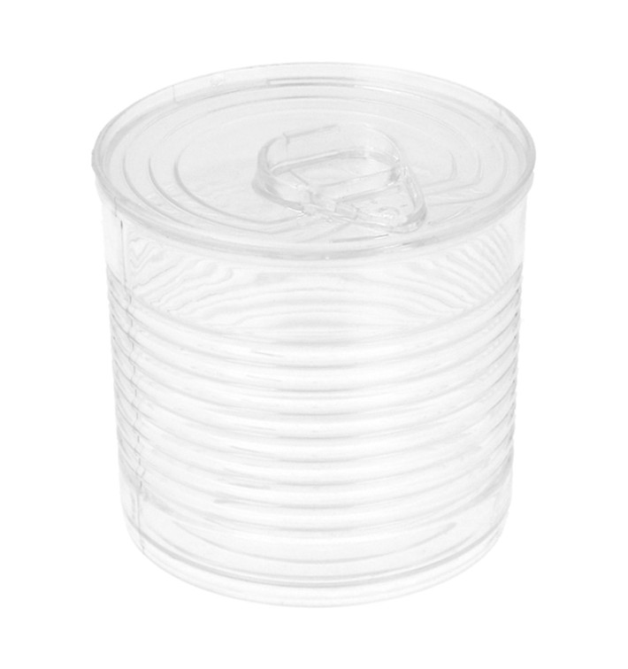 Tasting Plastic Tin Can PS Clear 110ml Ø6x5,7cm (200 Units)