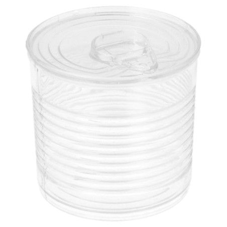 Tasting Plastic Tin Can PS Clear 110ml Ø6x5,7cm (200 Units)