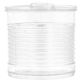 Tasting Plastic Tin Can PS Clear 110ml Ø6x5,7cm (200 Units)