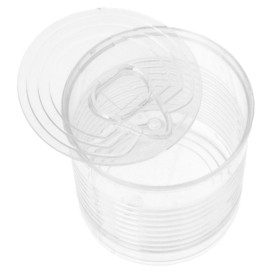 Tasting Plastic Tin Can PS Clear 110ml Ø6x5,7cm (200 Units)