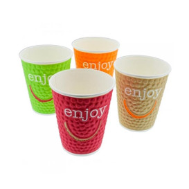 Kubki Papierowe 16 Oz/495ml "Enjoy" Ø9,0cm (28 Sztuk)