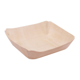 Wooden Plate Rectangular 13x12x3 cm (200 Units)