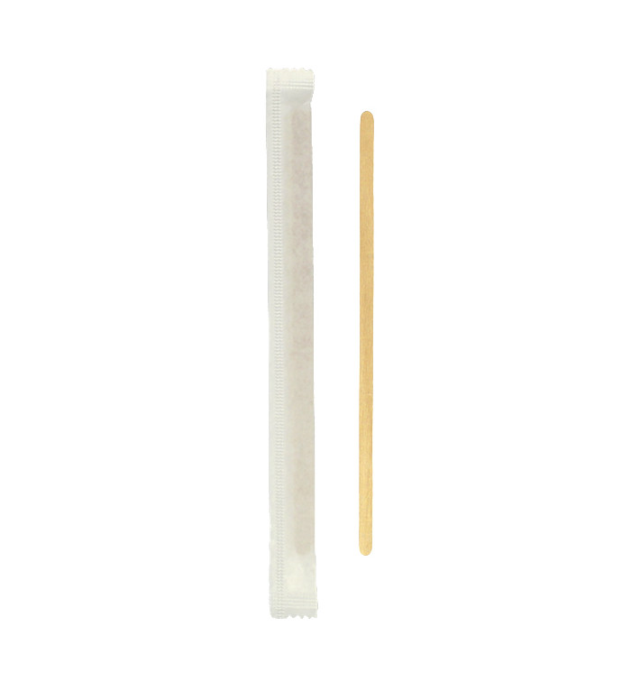 Wooden Coffee Stirrer Wrapped 11cm (5000 Units) 