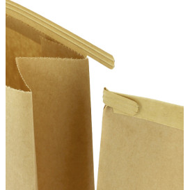 Paper Bag without Handle Kraft and Window 12+6x23,5cm (50 Uds)