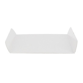 Tacki Papierowe Białe na Gofry 13,5x10cm (100 Sztuk)
