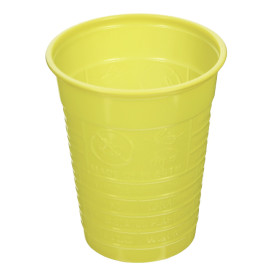 Kubki Plastikowe PS Żółty 200ml Ø7cm (1.500 Sztuk)