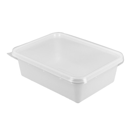 Opakowania Pokrywka Plastikowe PS 157x112x51mm 500ml (600 Sztuk)