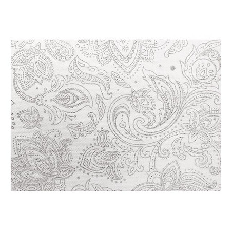 Obrus Papierowy Szary "Mandala" 1,2x1,2m 50g/m² (150 Sztuk)