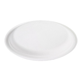 Talerz Trzciny Cukrowej Bagasse Białe Ø25,3 cm (500 Sztuk)