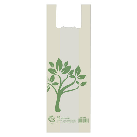 Torba na Chleb Koszulka Home Compost "Be Eco!" 30x60cm 14µm (100 Sztuk)